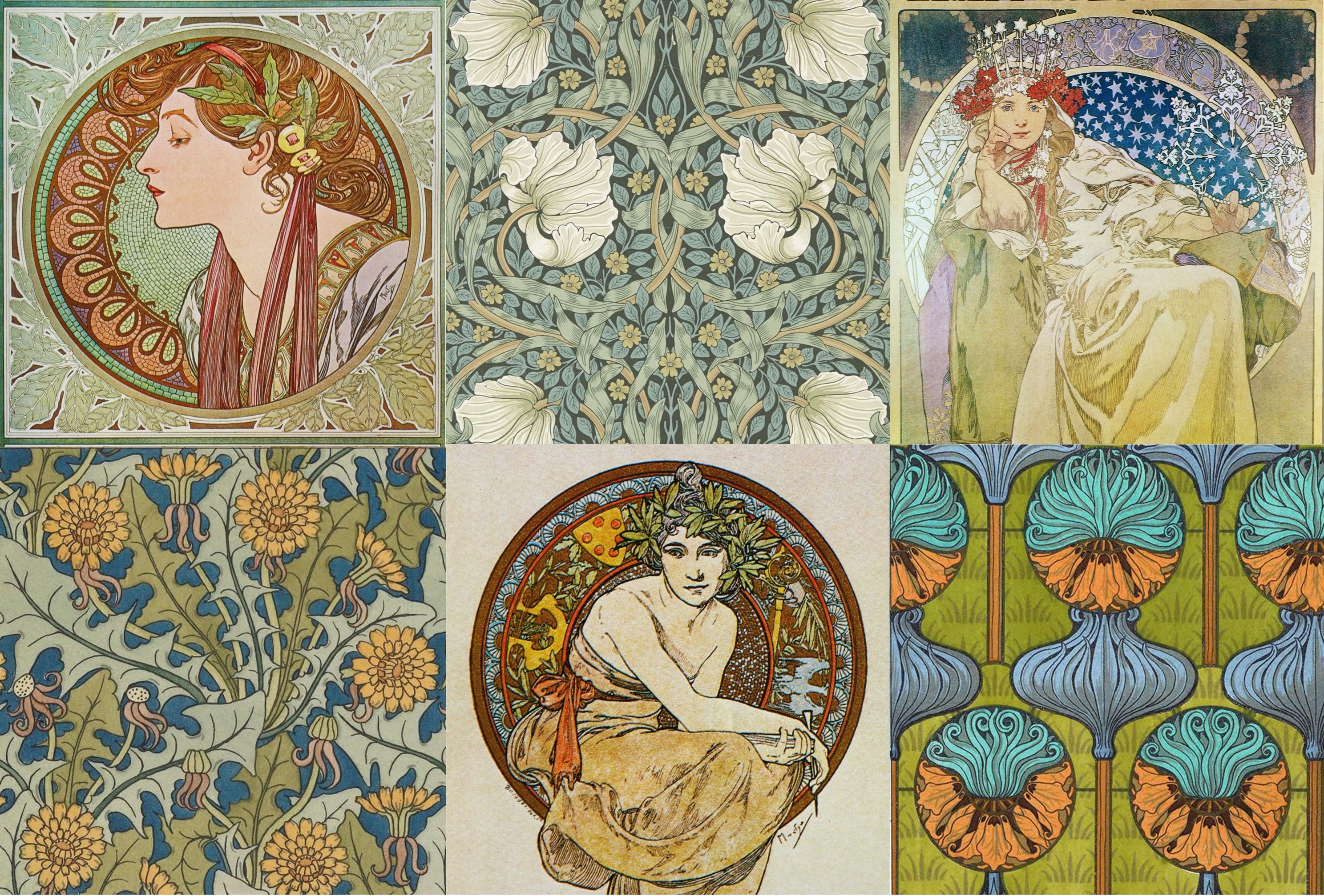Roycycled Treasures Art Nouveau Project Blocks Decoupage Paper Ret