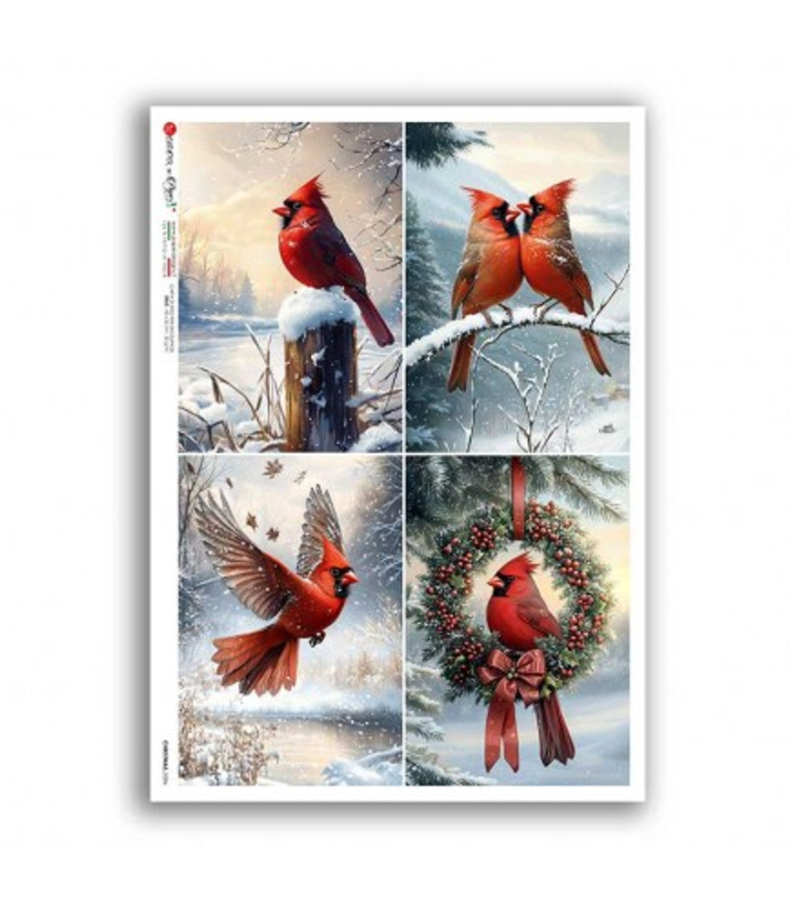 2025-Paper Designs-Cardinal Four Pack (Christmas 0386)