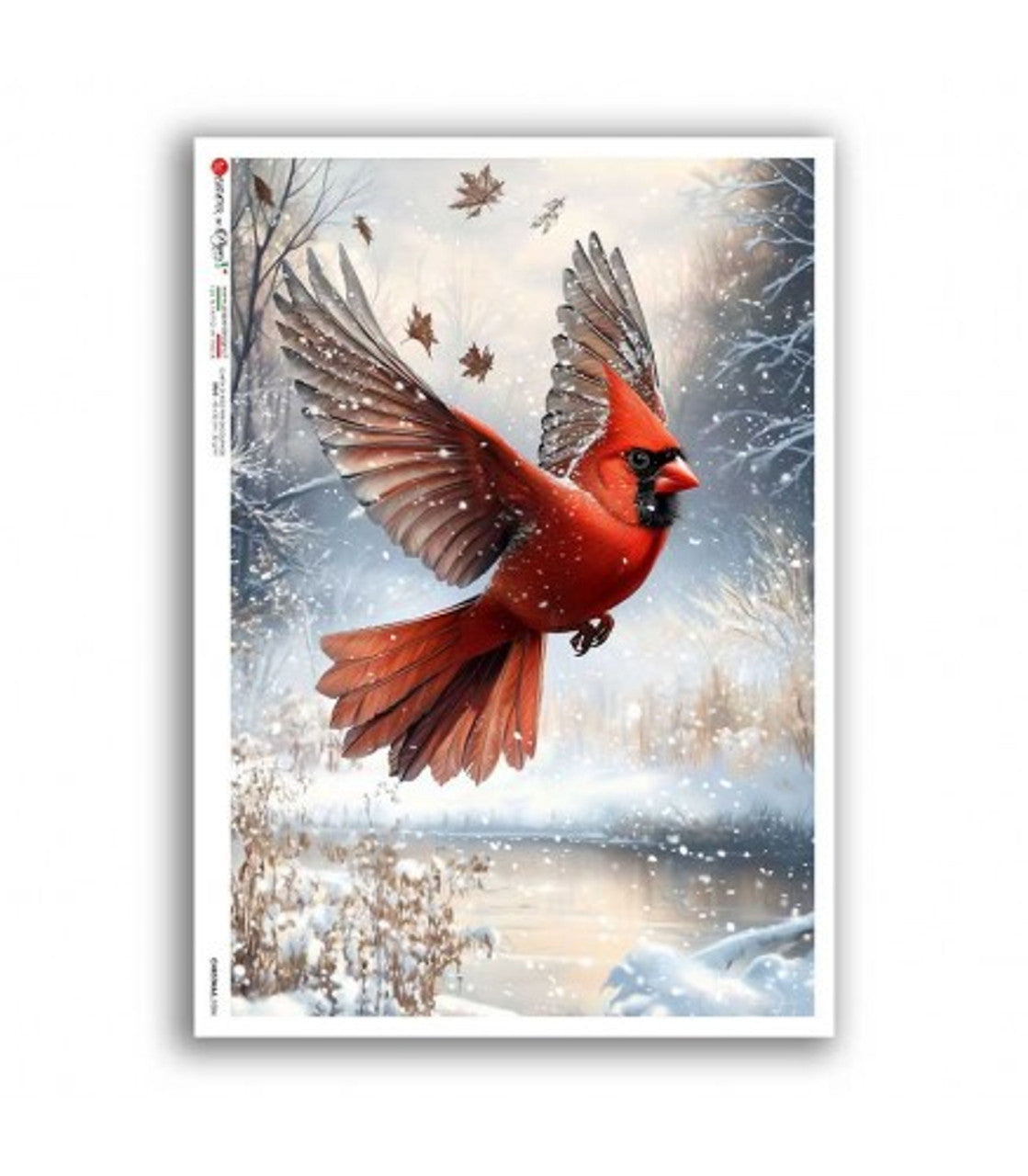 2025-Paper Designs-Cardinal in Flight (Christmas 0384)
