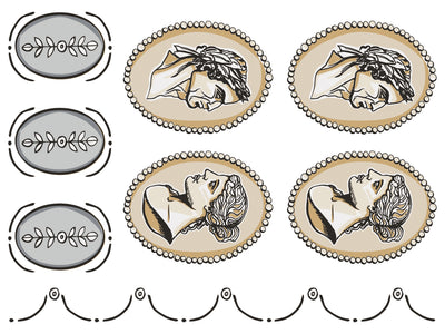 Classical Cameo Paint Inlay