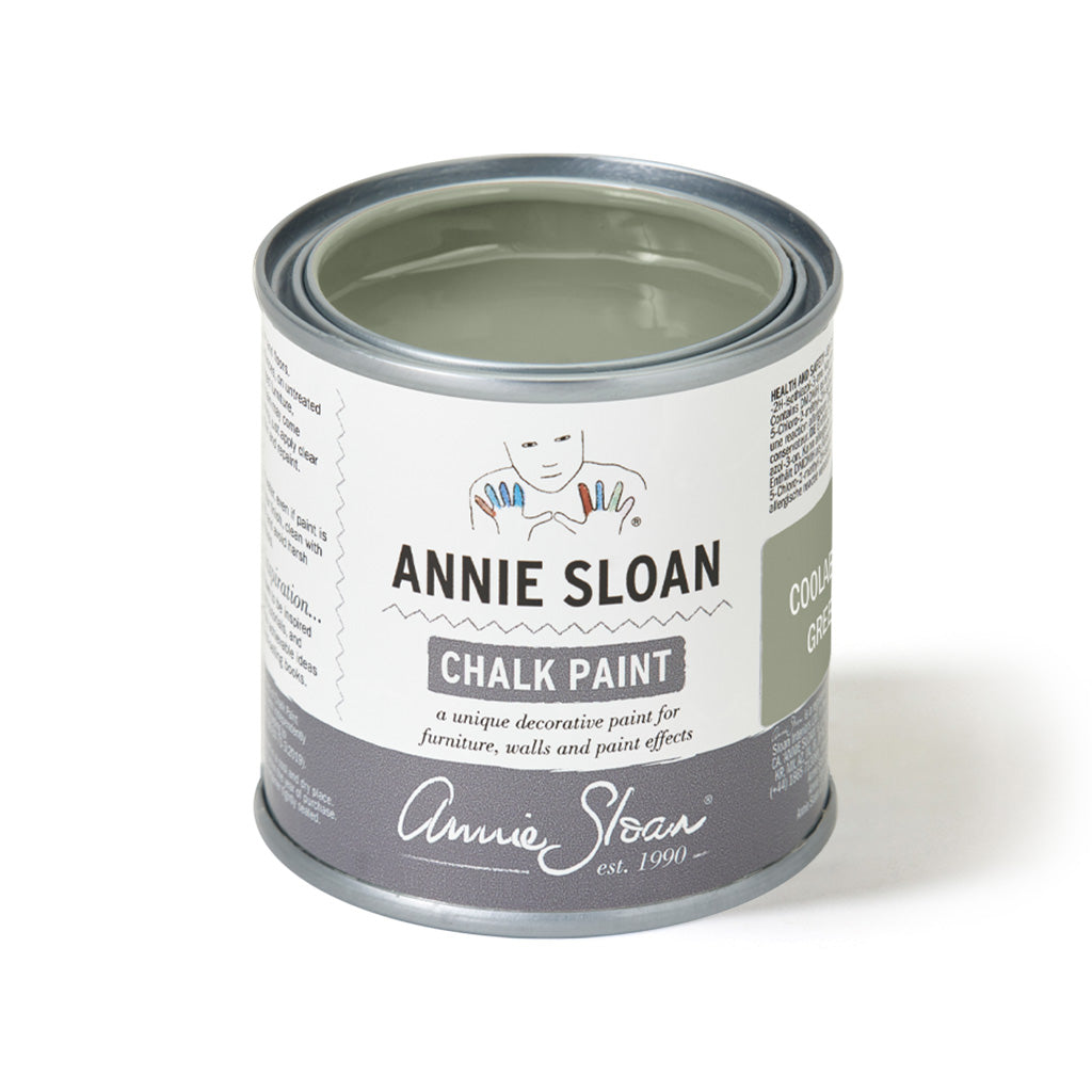 Annie Sloan Chalk Paint in the color of Coolabah green.