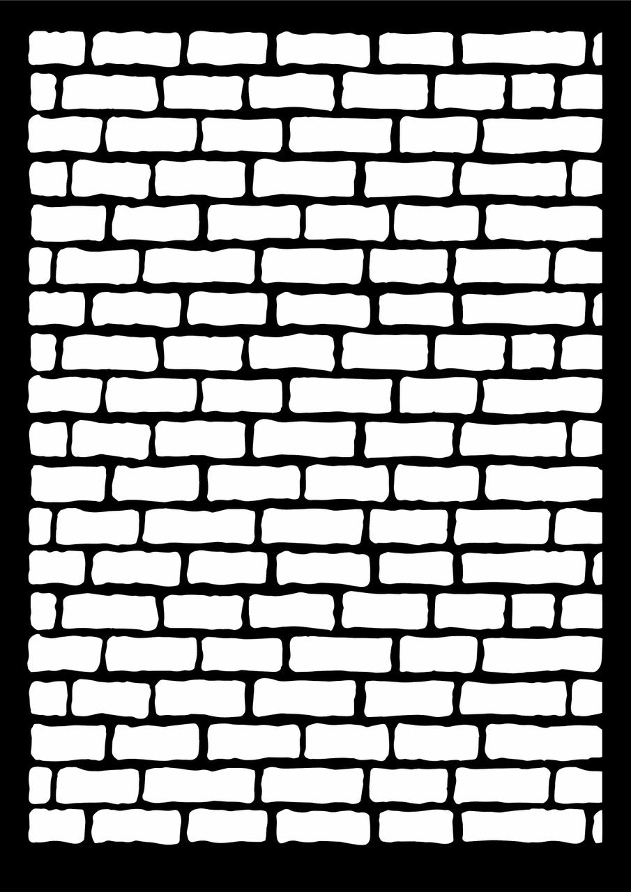 Decoupage Queen - Brick Wall Stencil 0011