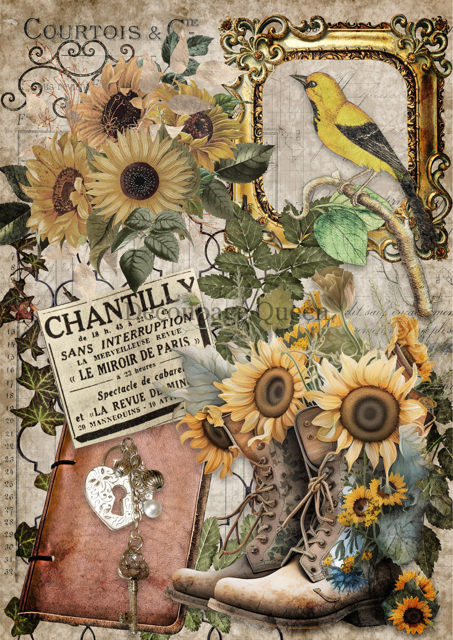 Decoupage Queen-Garden Boots