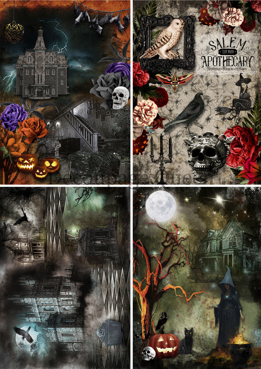 Decoupage Queen-Halloween 4 Pack -Limited Edition