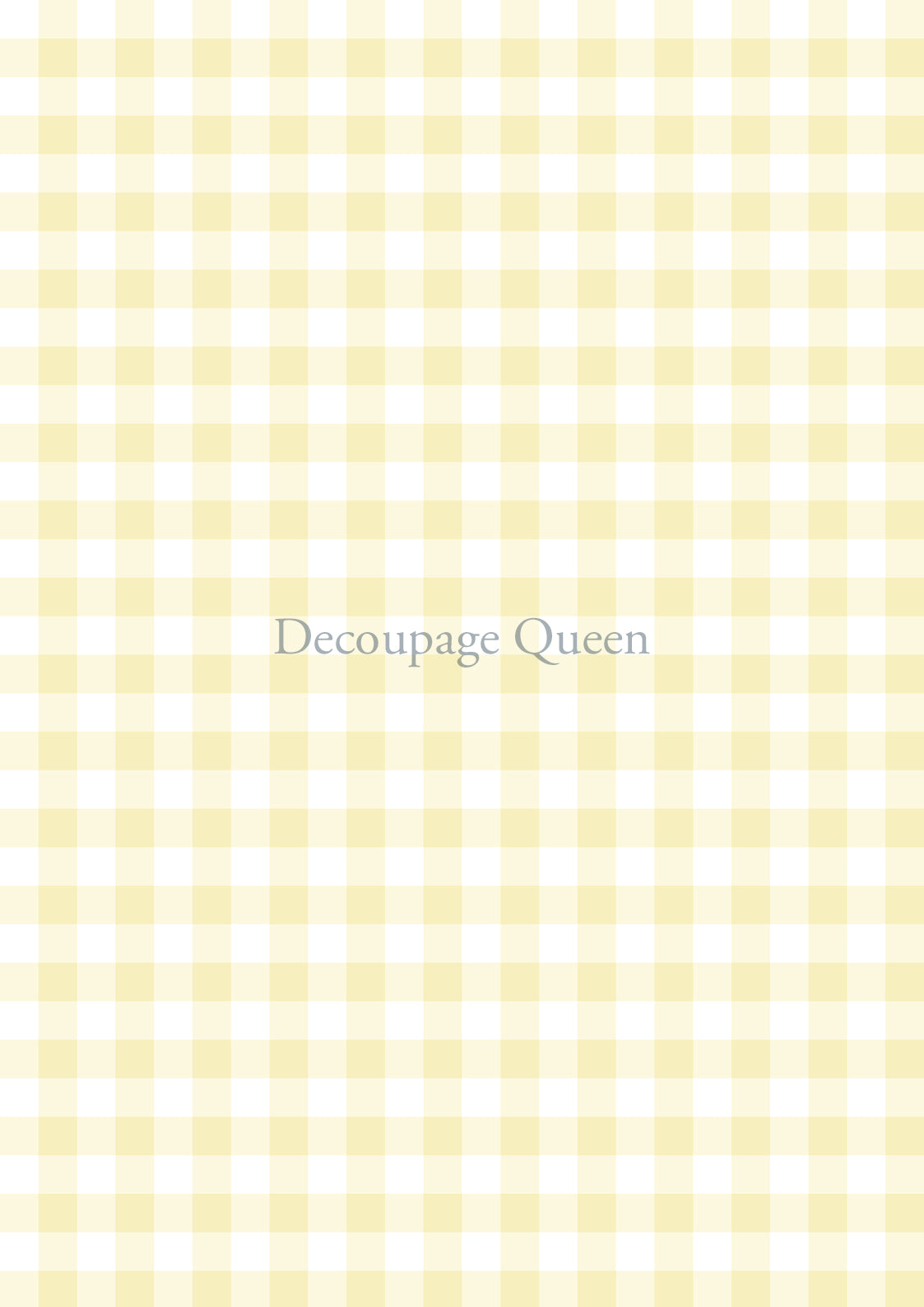 Decoupage Queen - Yellow Gingham 0544
