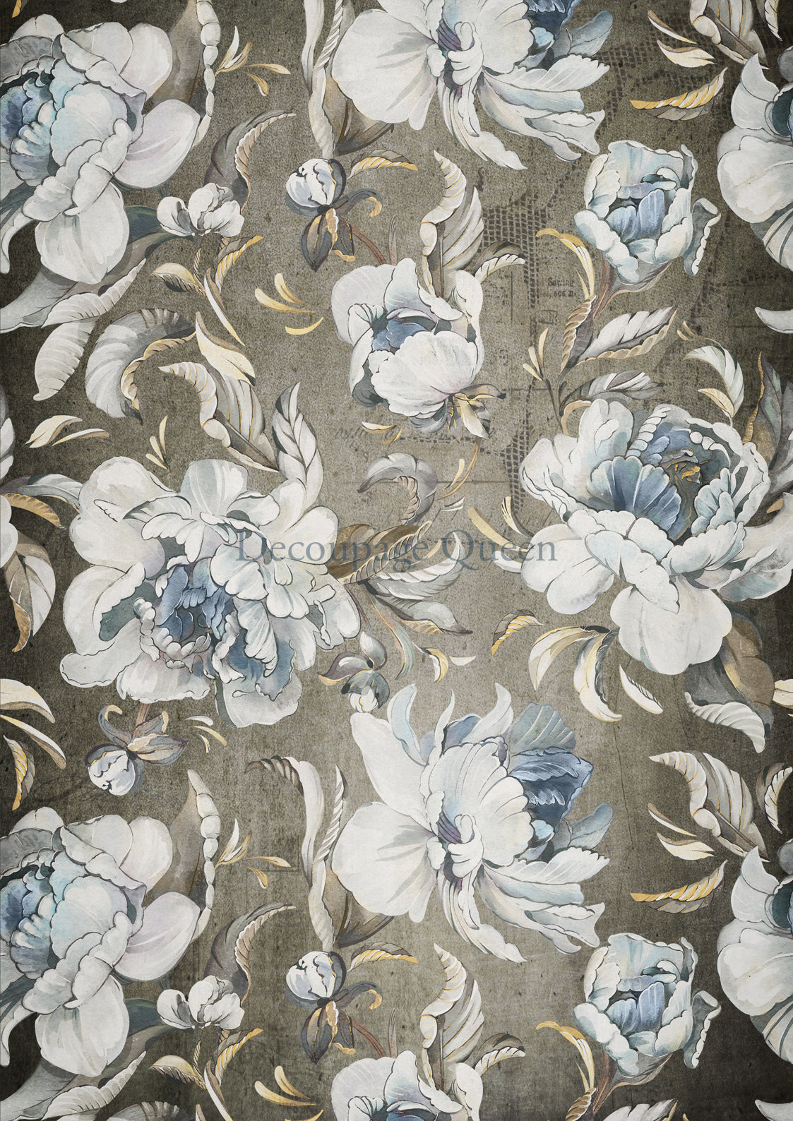 Decoupage Queen - Blue Peonies 0561