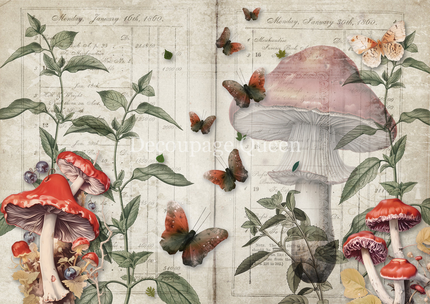 2025-Decoupage Queen-Mushroom Fantasy 0745