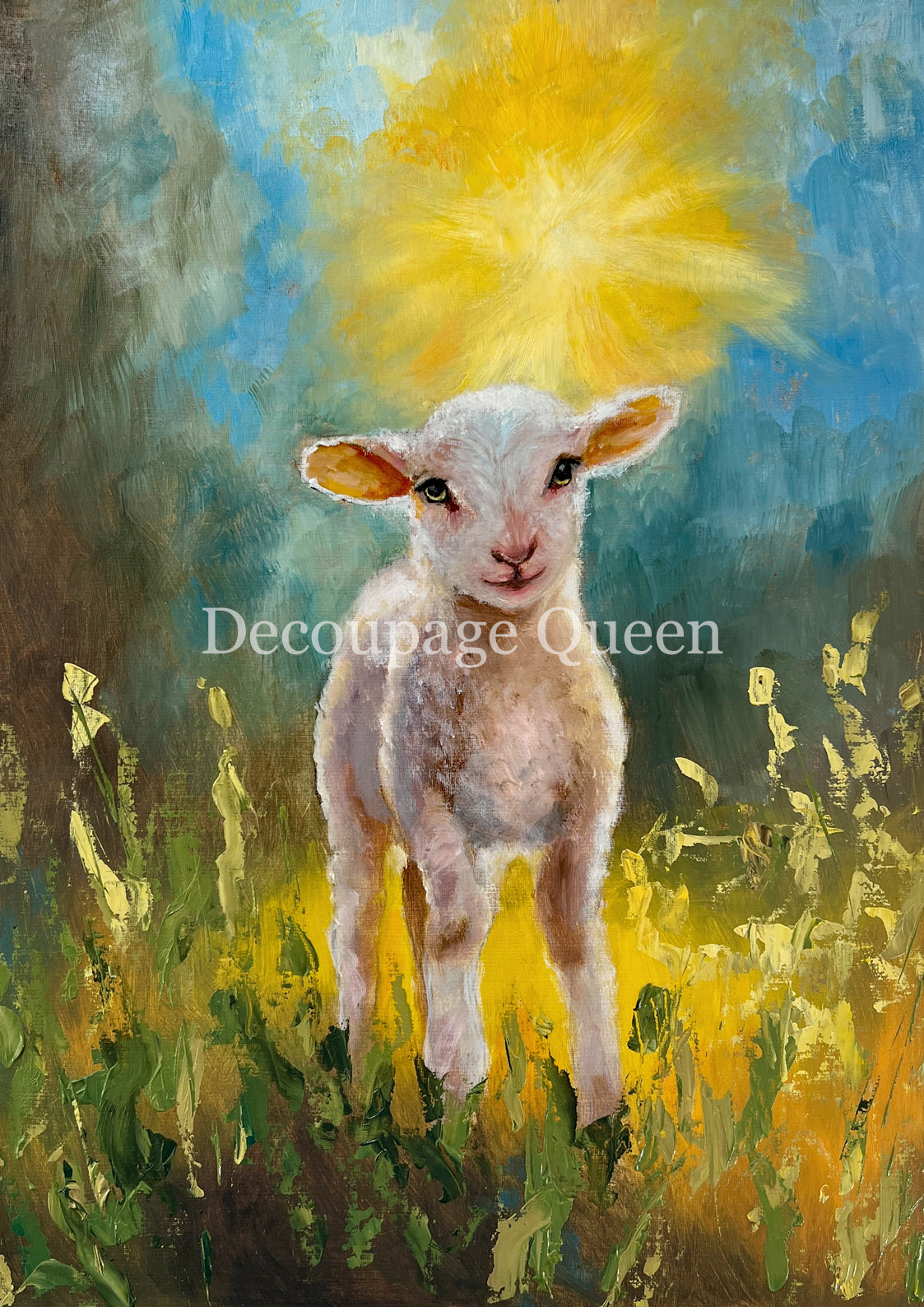 Decoupage Queen-Lamb In The Light 0756