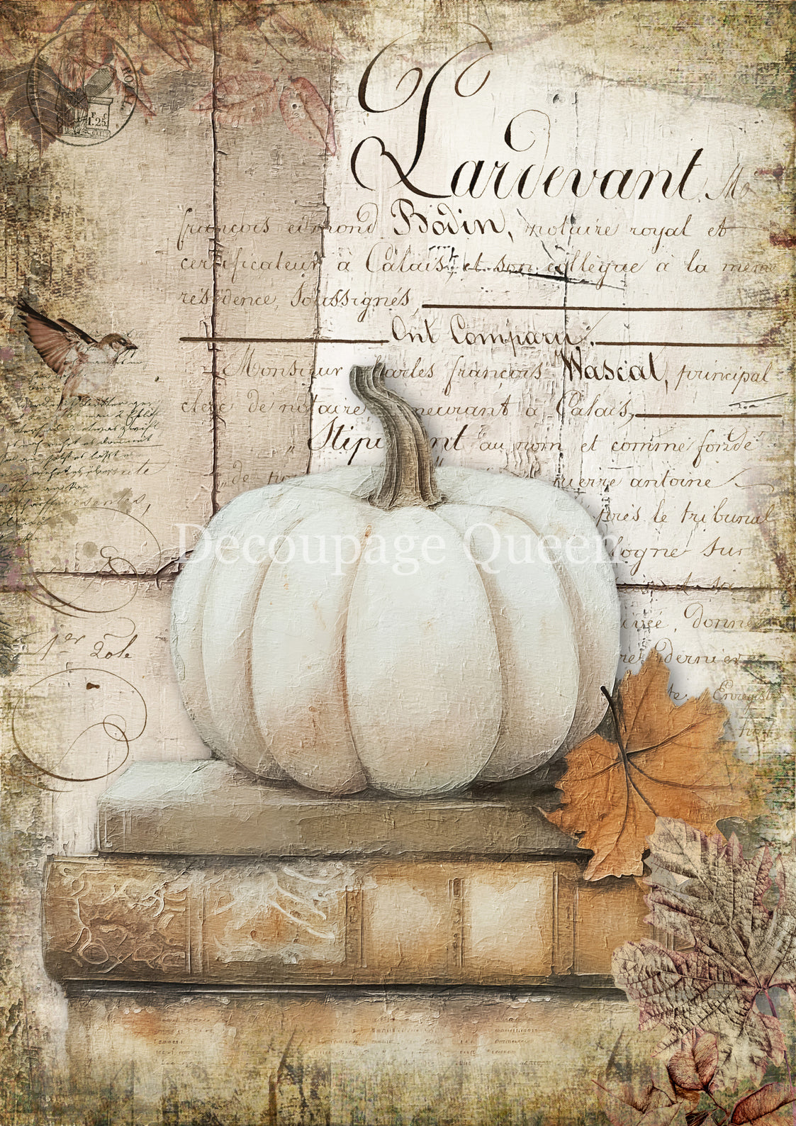 2025-Decoupage Queen-Cottage Pumpkin (New)