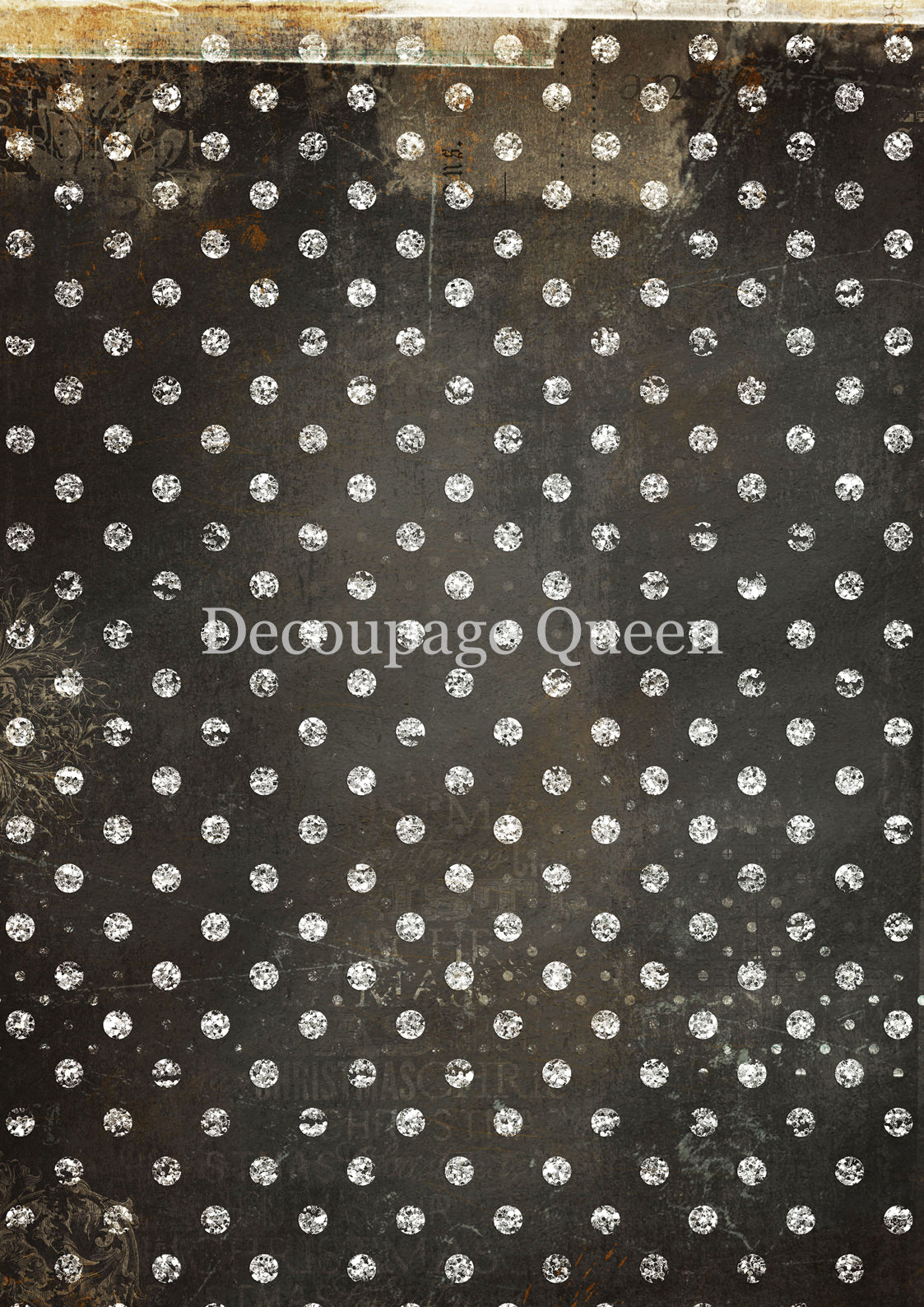 2025-Decoupage Queen-Black and White Dots (New)