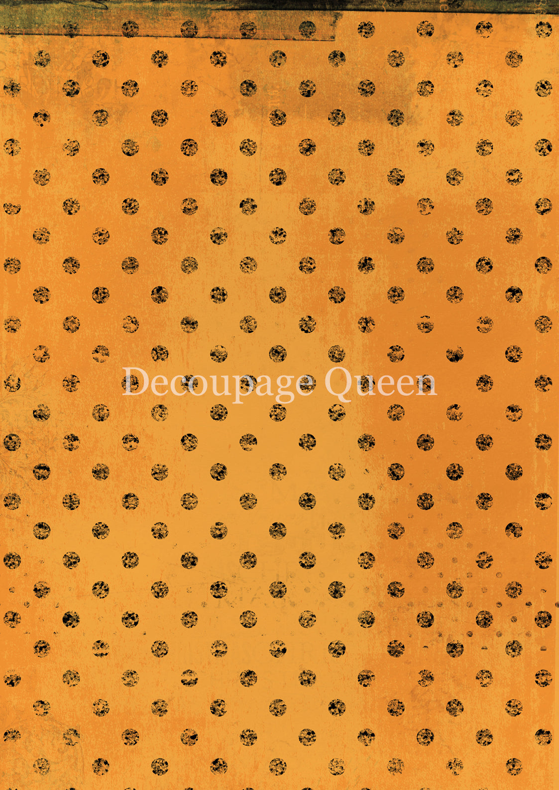 2025-Decoupage Queen-Orange Dots (New)