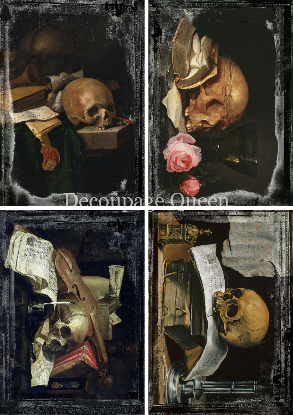 2025-Decoupage Queen-Old Masters Vanitas 4 Pack (New)