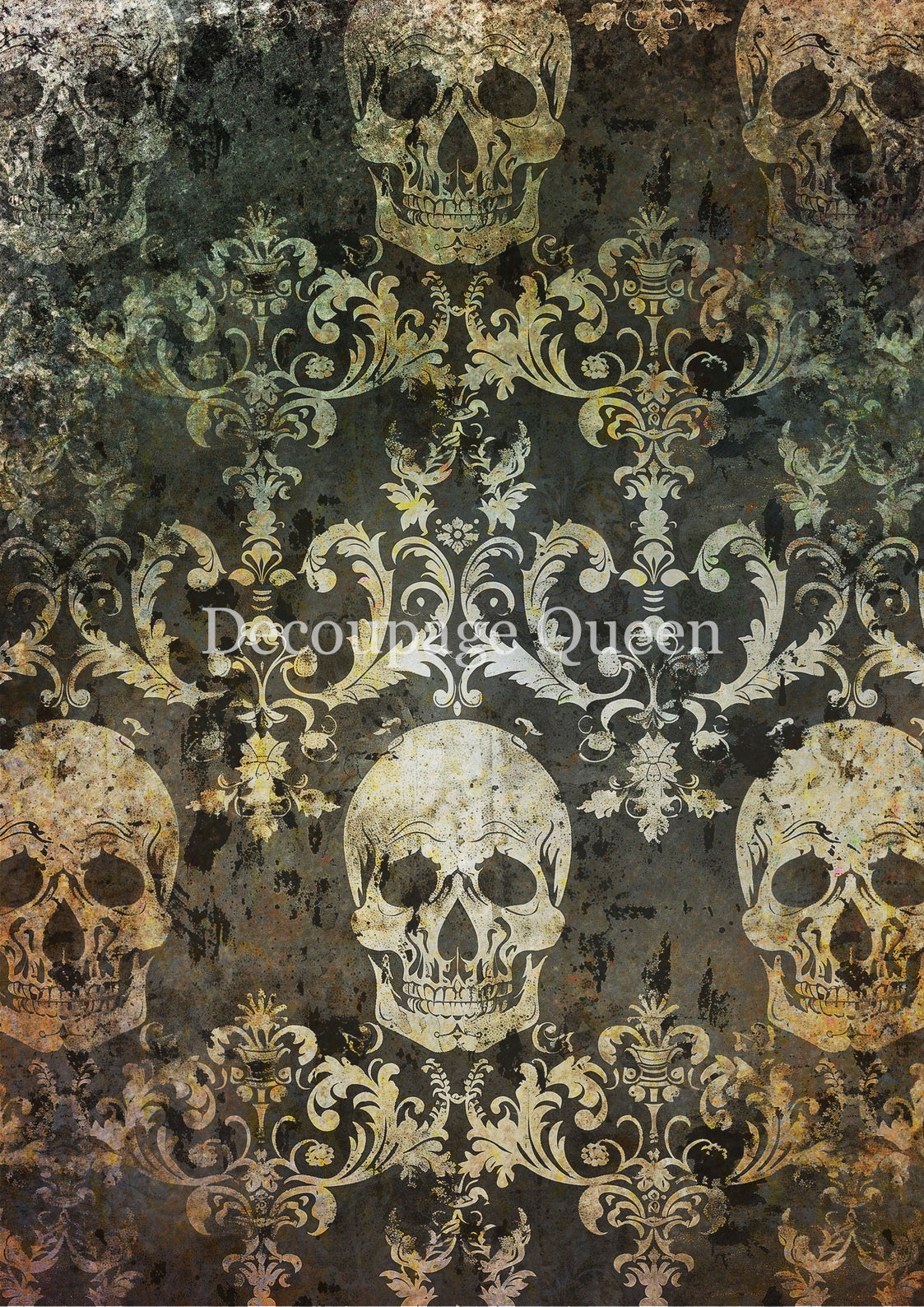 2025-Decoupage Queen-Grunge Skulls (New)