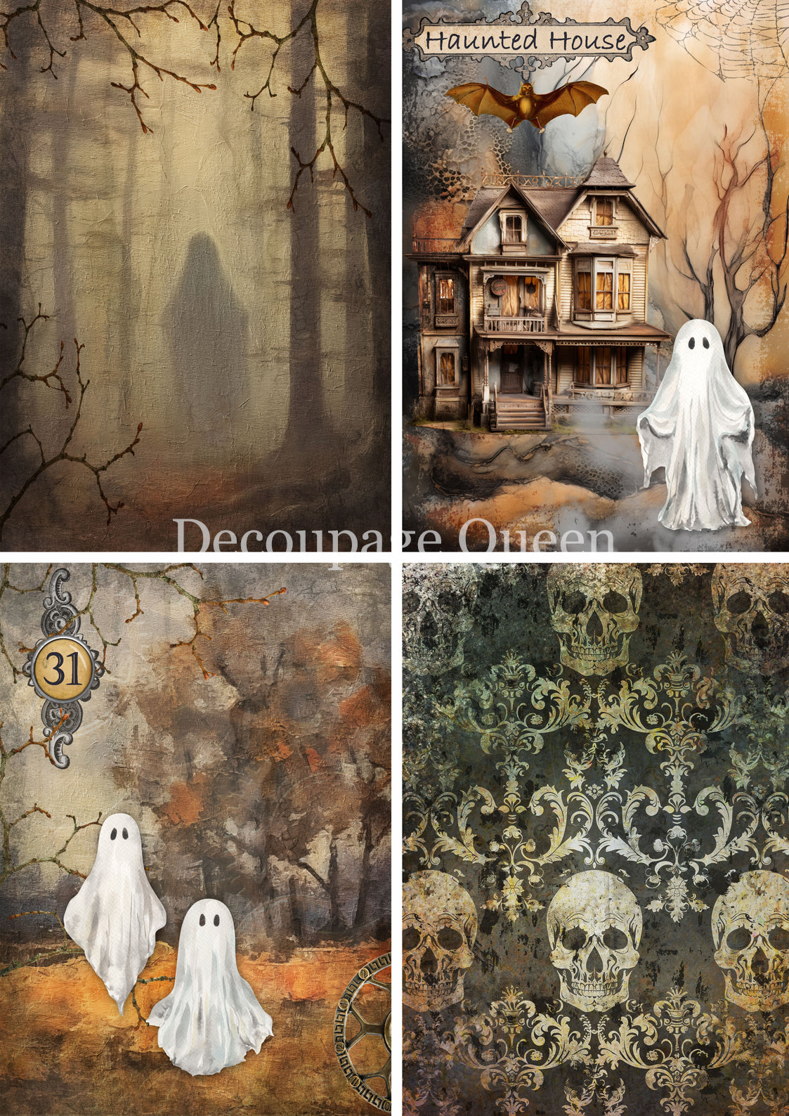 2025-Decoupage Queen-Ghastly Four Pack (New)