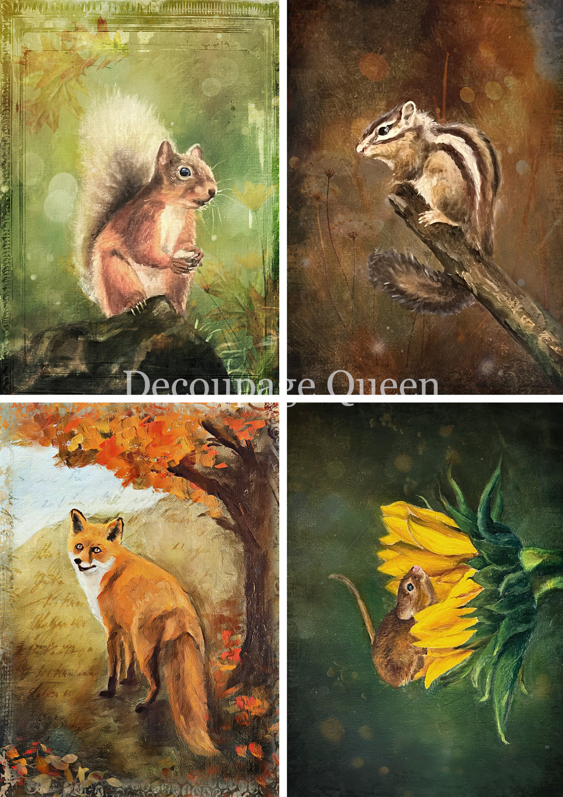 2025-Teresa Rene Art-Woodland Creatures Four Pack (New)