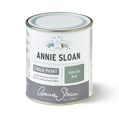 Annie Sloan Chalk Paint in the color of 'Duck Egg Blue' 