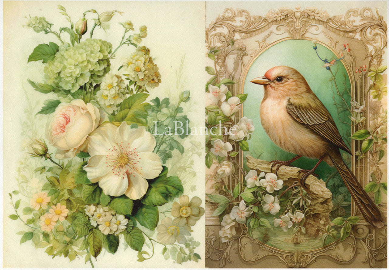 Easter 7 Bird and Flowers 2 Pack-LBD347