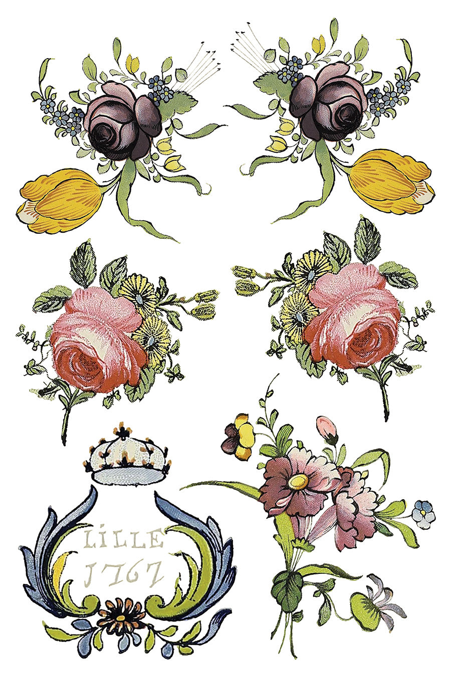 Fairytale Florals Transfer