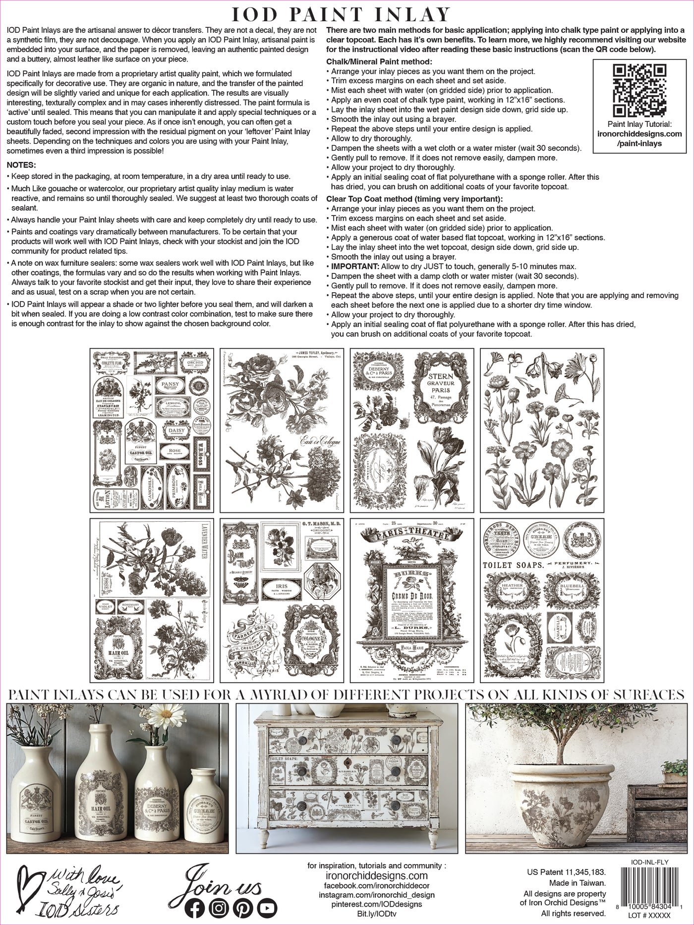 Floriography Paint Inlay