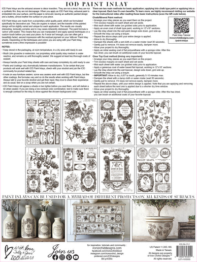 Floriography Paint Inlay