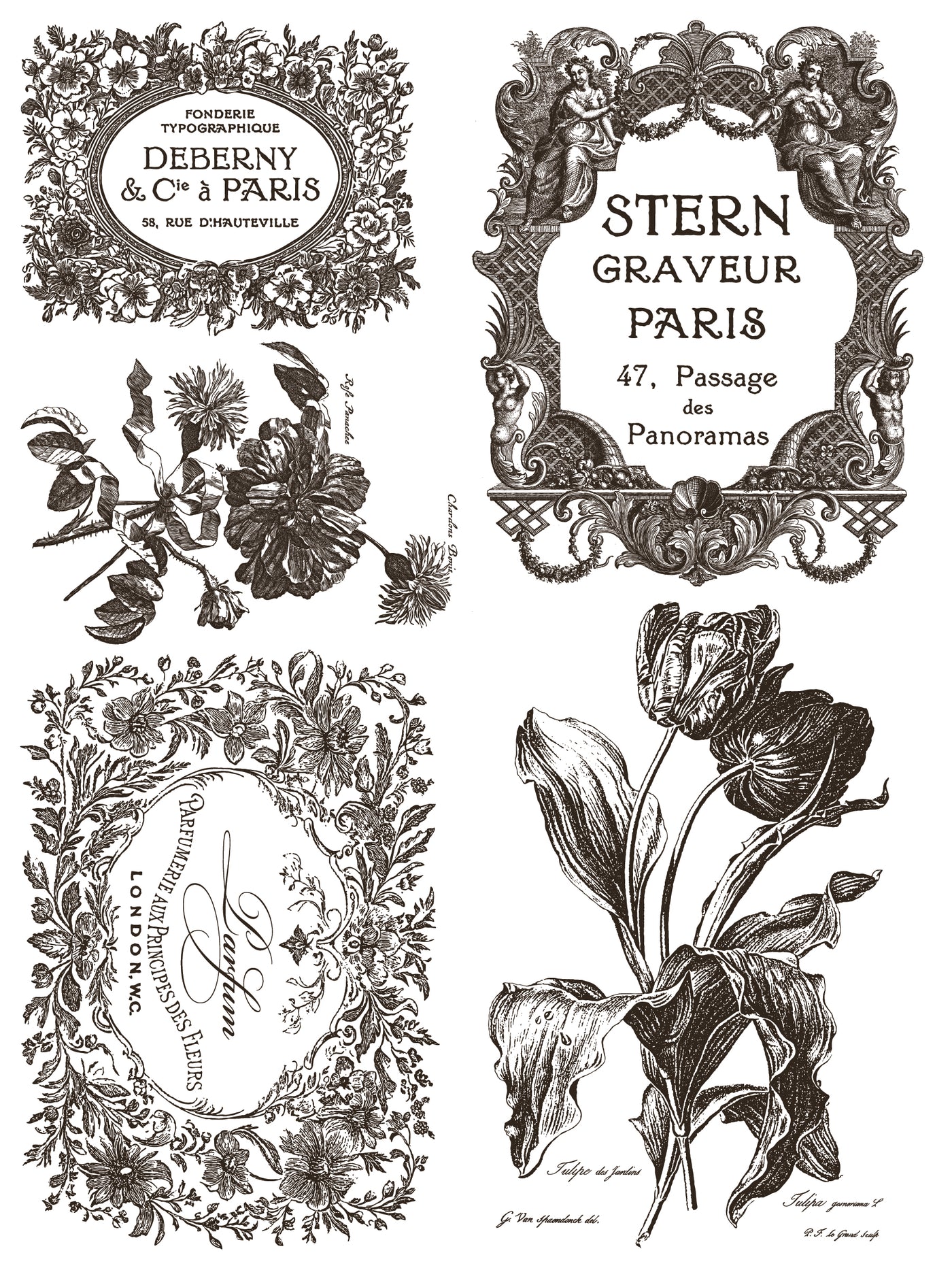 Floriography Paint Inlay