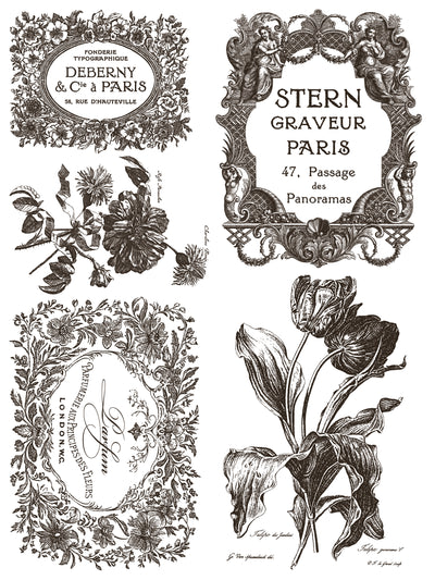 Floriography Paint Inlay