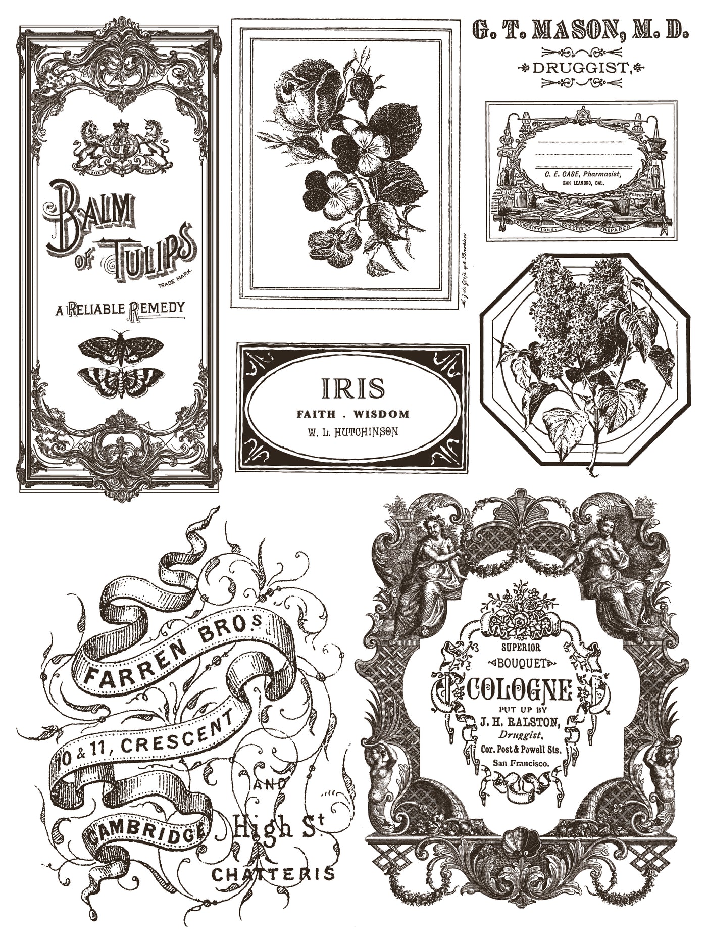 Floriography Paint Inlay