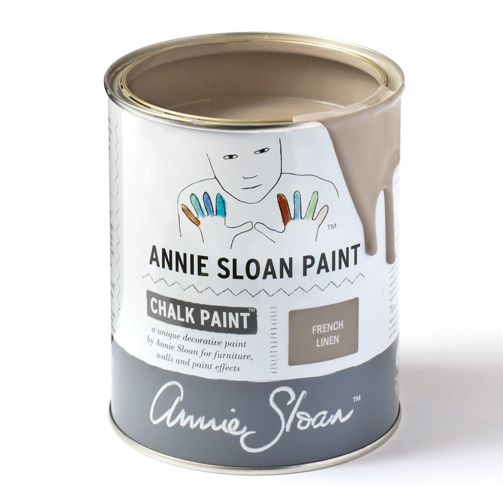 Annie Sloan Chalk Paint in the color of 'French Linen' 