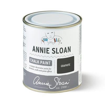 Annie Sloan Chalk Paint can with Graphite color 