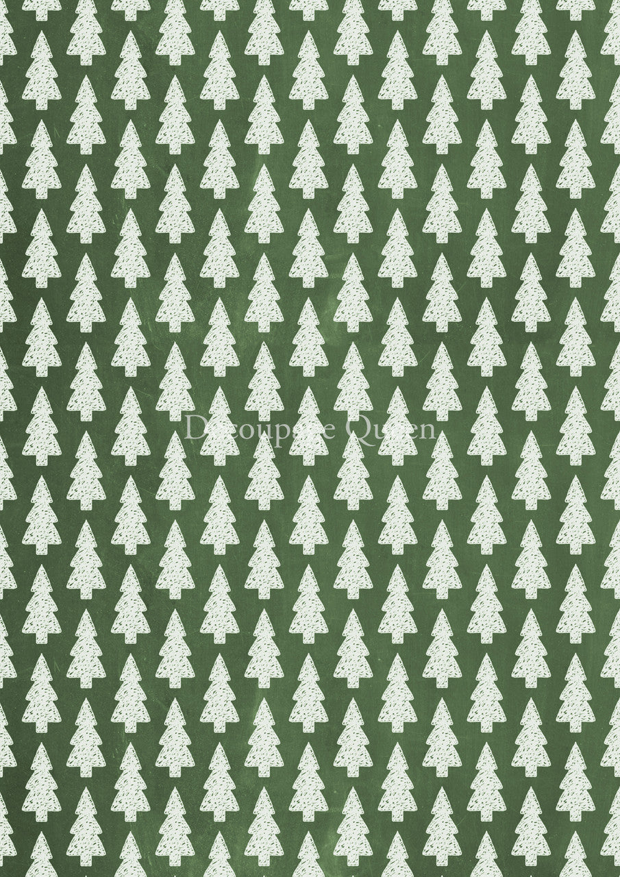 Decoupage Queen-Patterned Pines