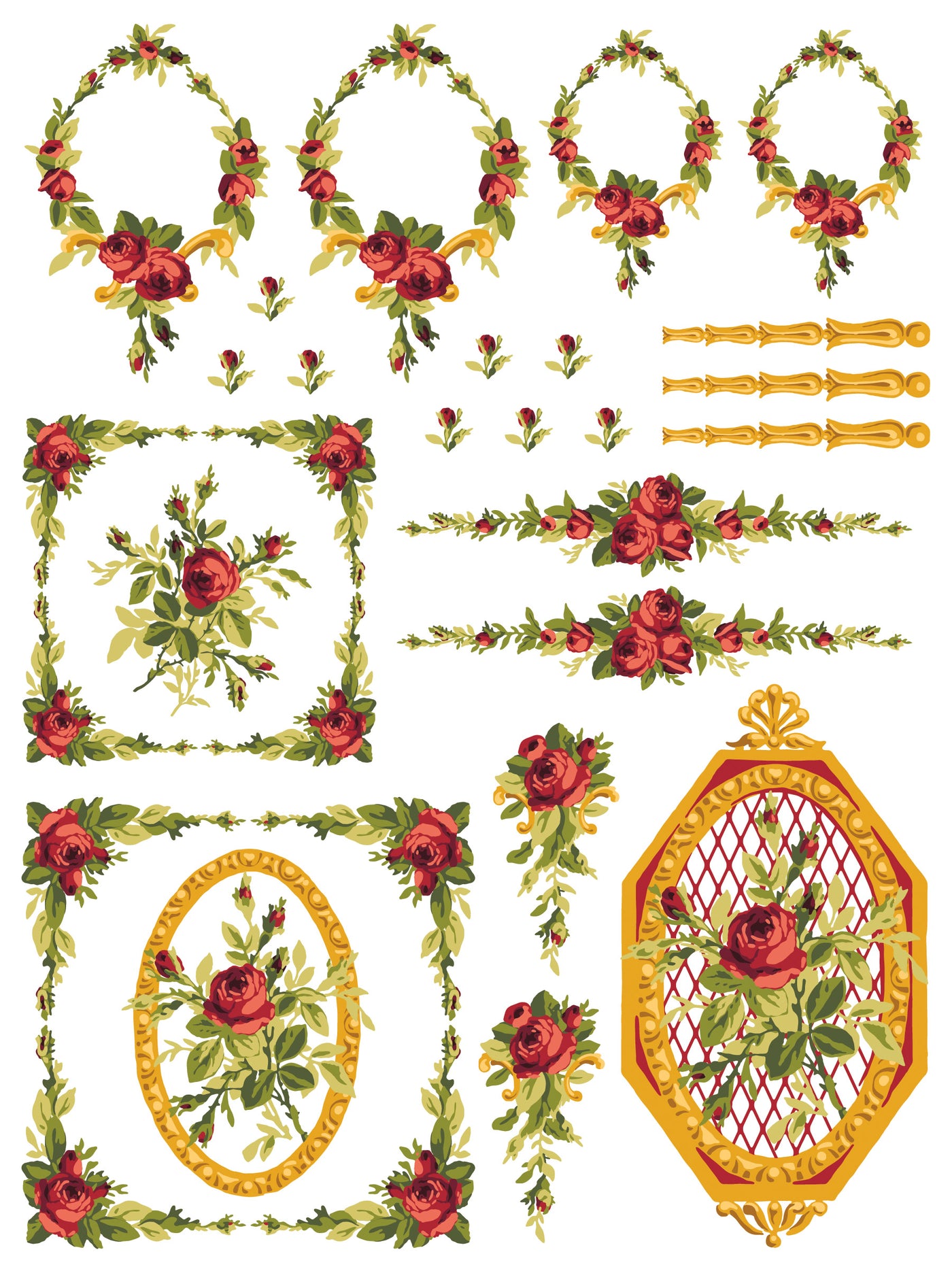 2024-Petite Fleur Red Paint Inlay (New Release)