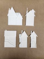 Resin Castings Houses (5 Pack)