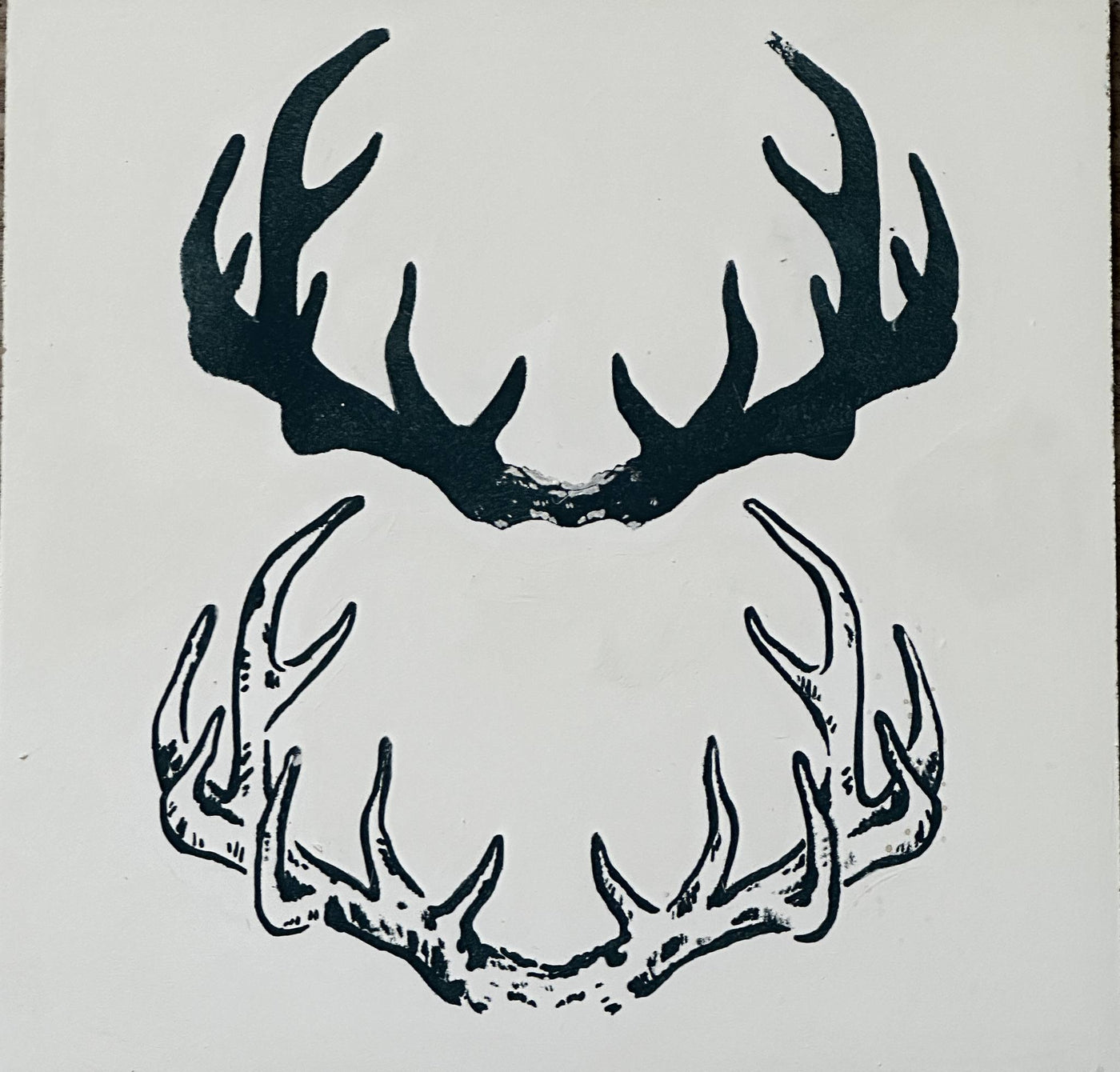 Roycycled Antlers Stencil