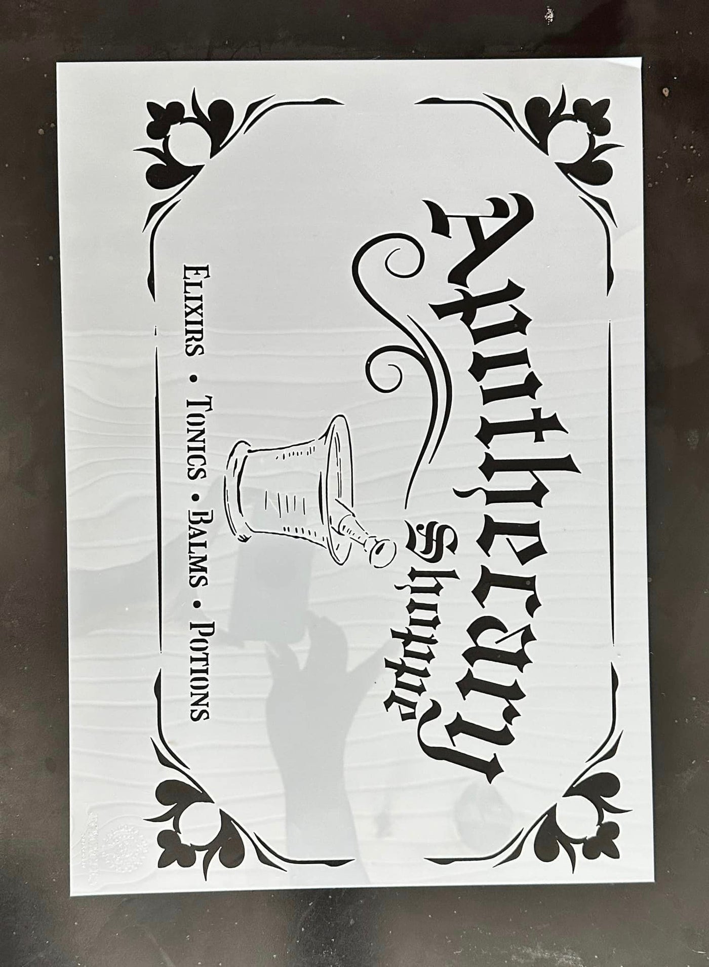 Roycycle Apothecary Stencil