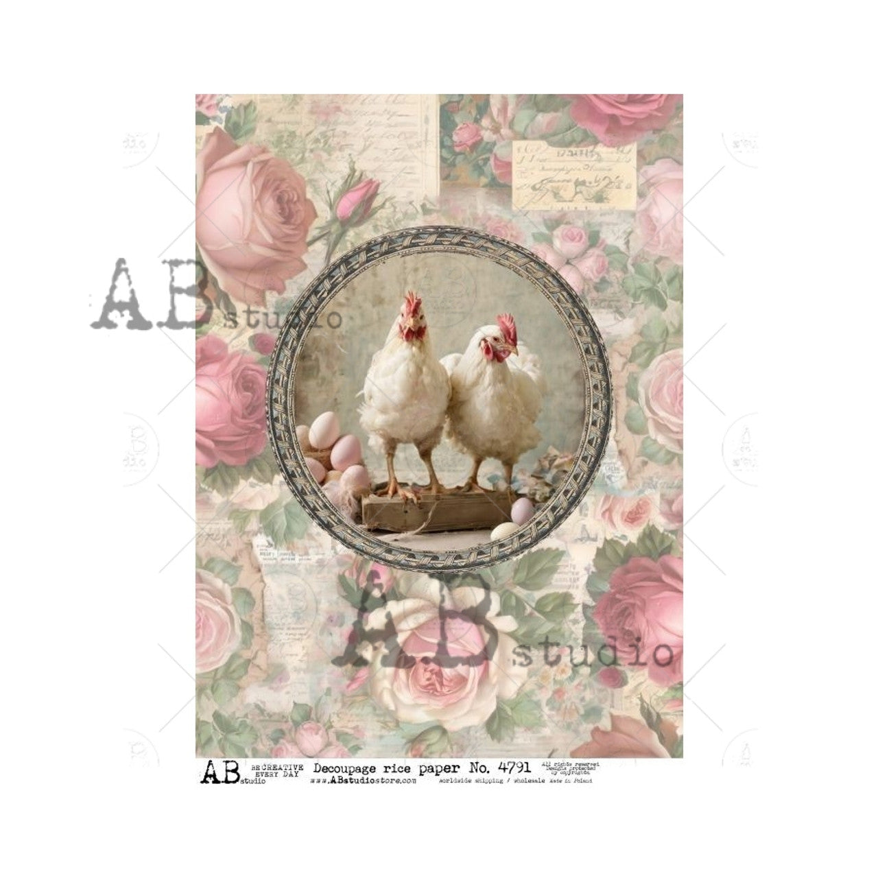 Shabby Chic Easter Hens ABRP_4791