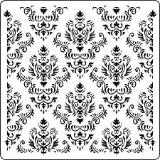 Vintage Retail Therapy Mama's Damask Stencil