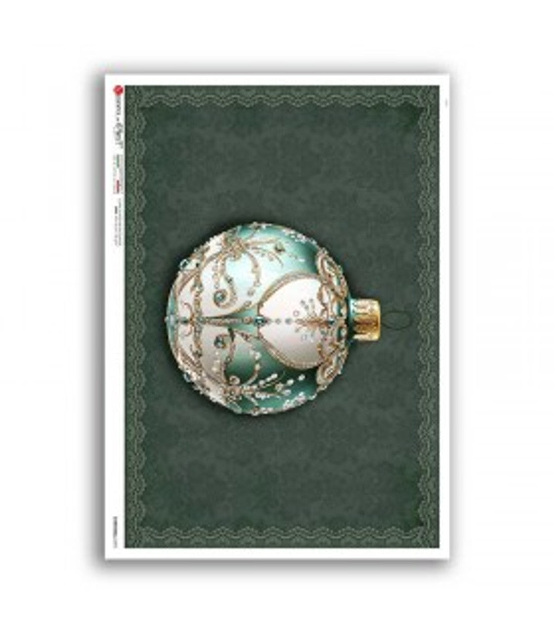 2025-Paper Designs-Victorian Emerald Ornament (Christmas 0393)