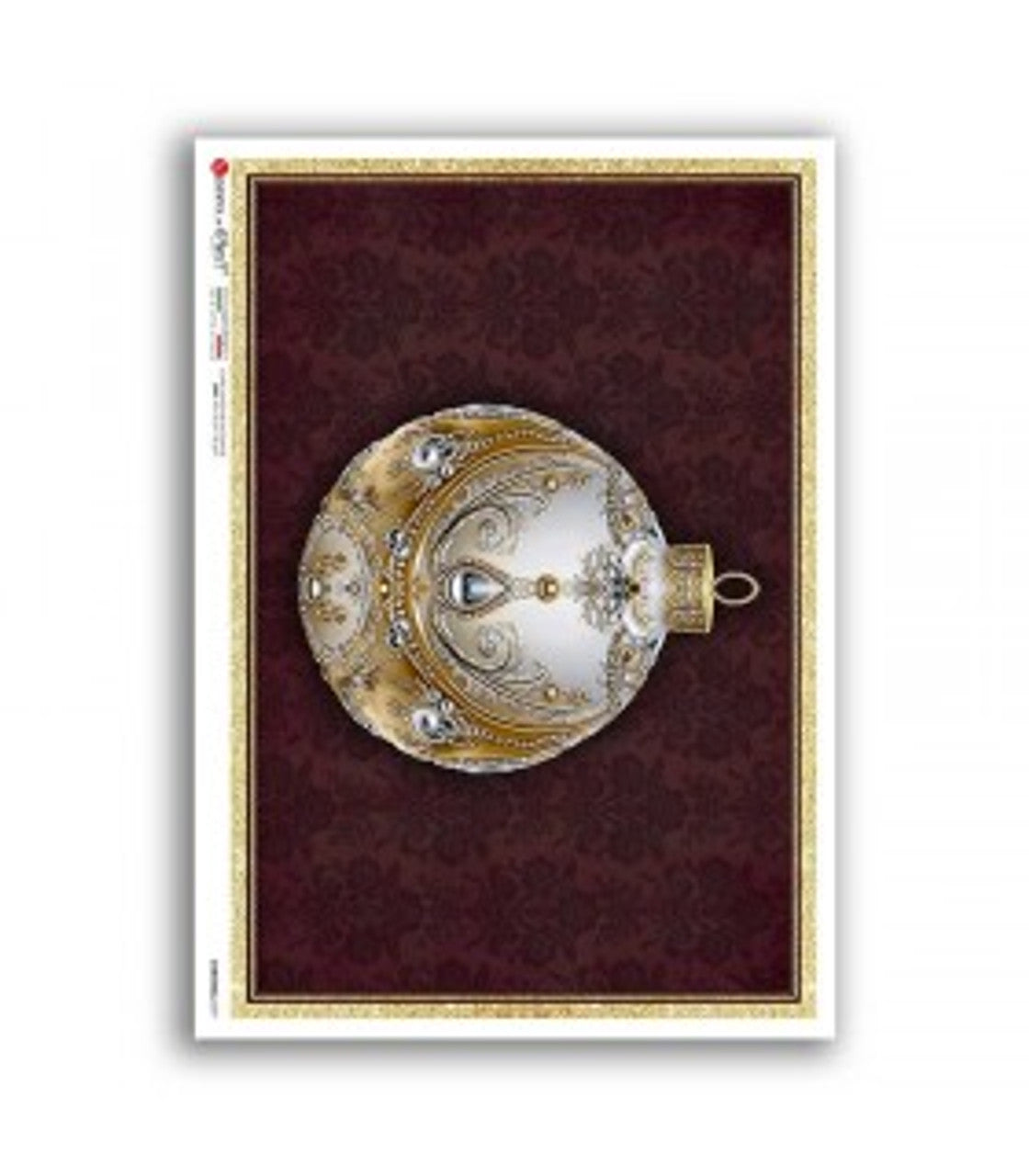 2025-Paper Designs-Victorian Ivory Ornament (Christmas 0391)