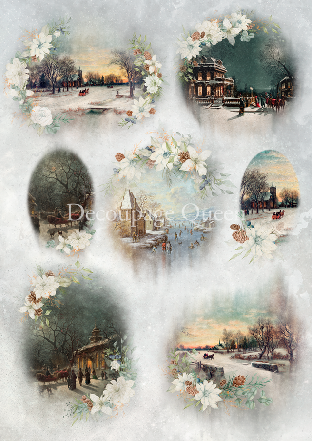 2023-Decoupage Queen -Winter Scenes (New)