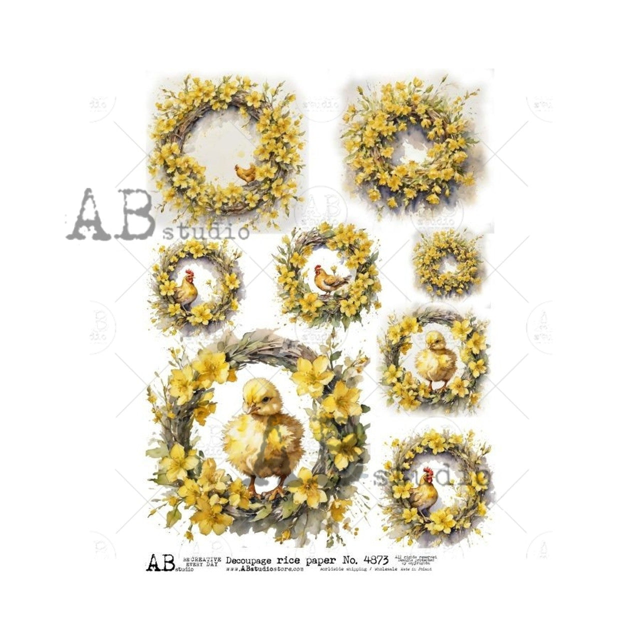 Wreath Framed Easter Chicks ABRP_4873