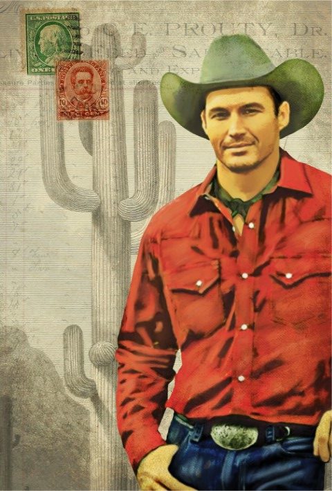 Roycycled Treasures - Cowboy Decoupage Paper - Retired