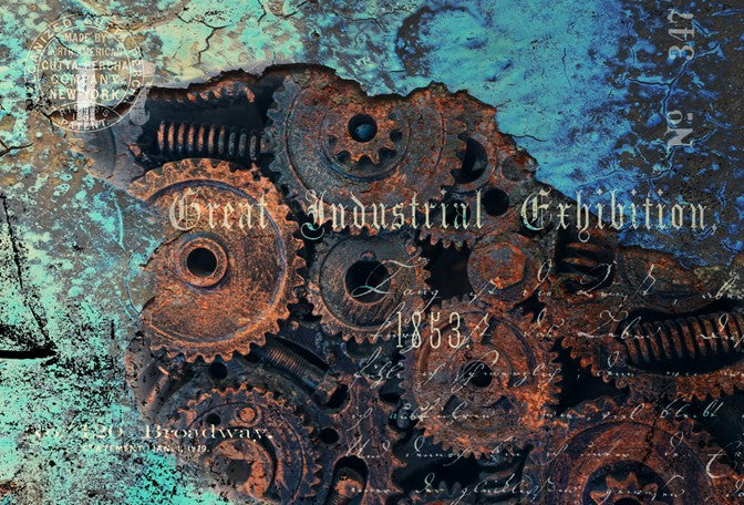 Industrial Exhibition Decoupage Paper