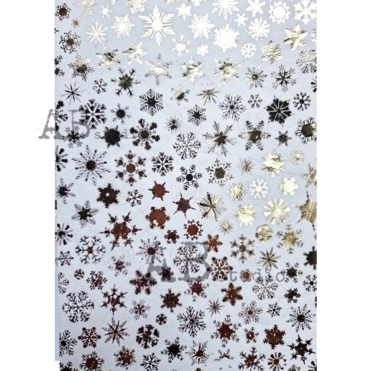 Gilded Snowflakes Rice Paper 0095