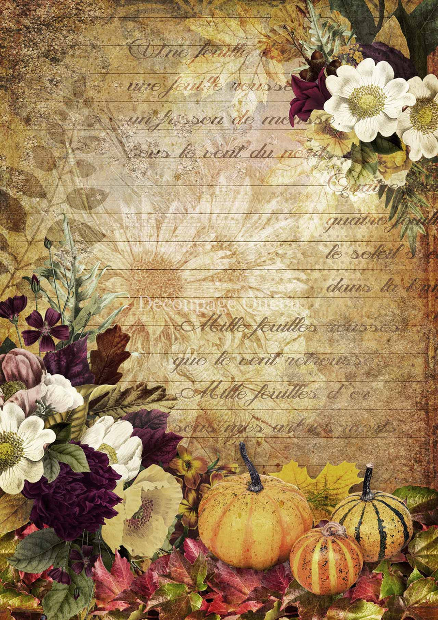 Decoupage Queen-Autumn Message