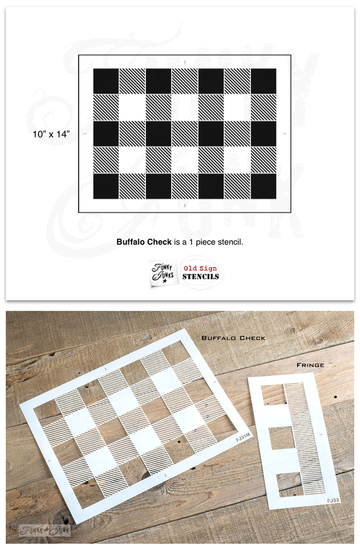 Buffalo Check Stencil