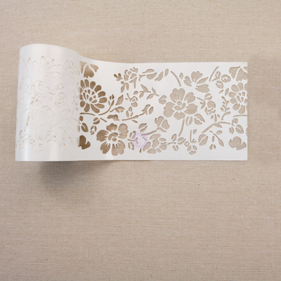Tear Rose Garden - Stencil Roll
