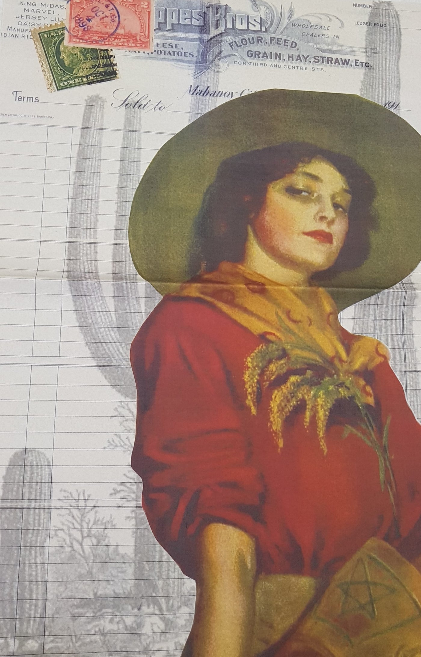 Cowgirl Decoupage Paper