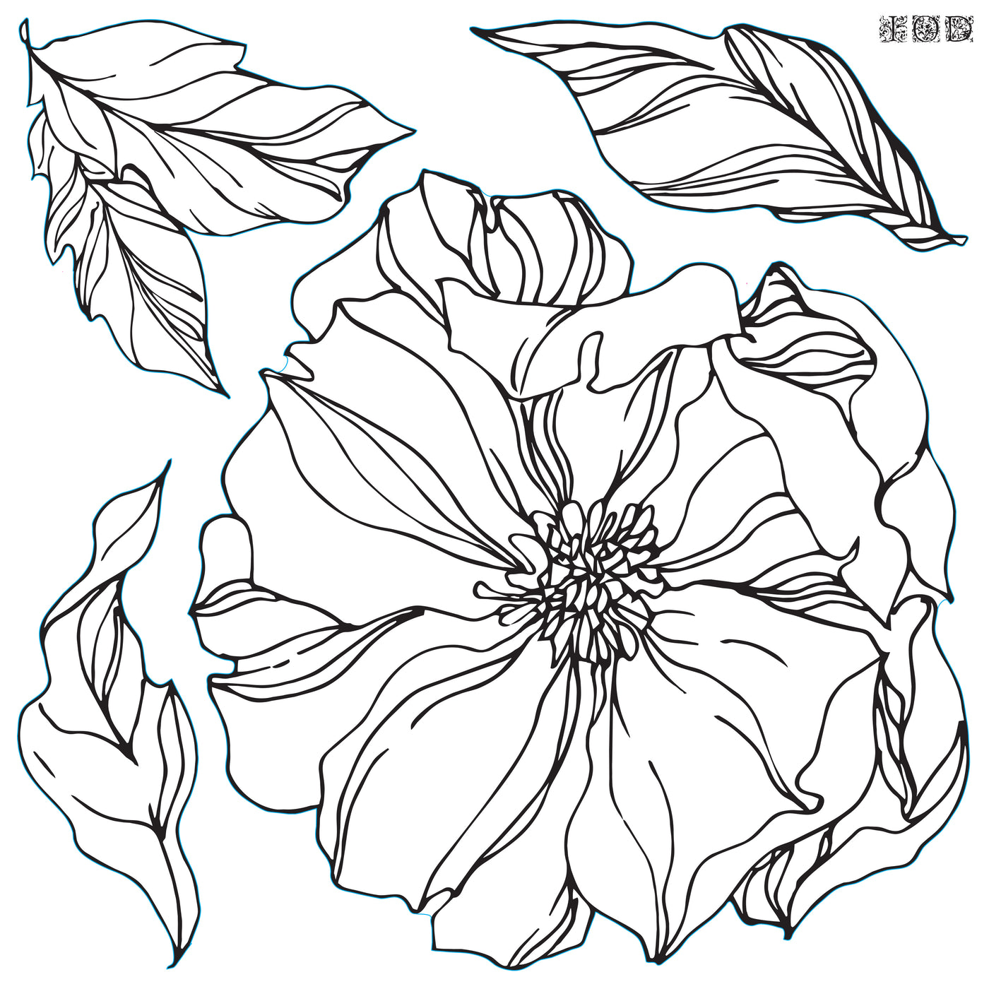 IOD - Peonies Silicone Stamp