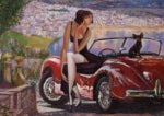 Lady in a Red Car