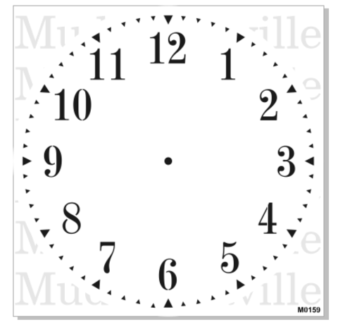 Clock with numbers